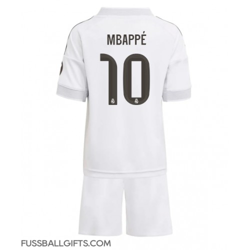 Real Madrid Kylian Mbappe #10 Fußballbekleidung Heimtrikot Kinder 2025-26 Kurzarm (+ kurze hosen)